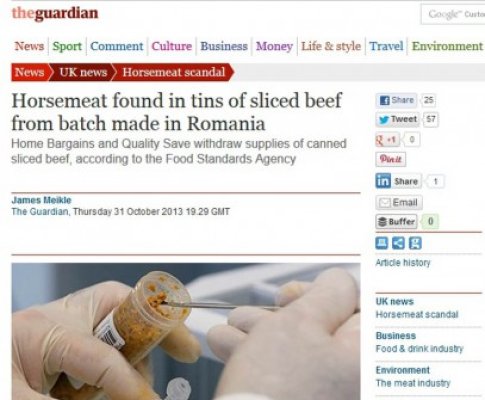 Conservele cu urme de carne de cal sunt produse de Scandia
